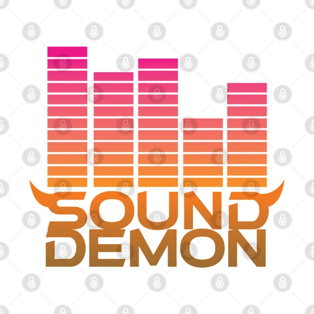 Sound Demon Pink and Orange by MattOArtDesign