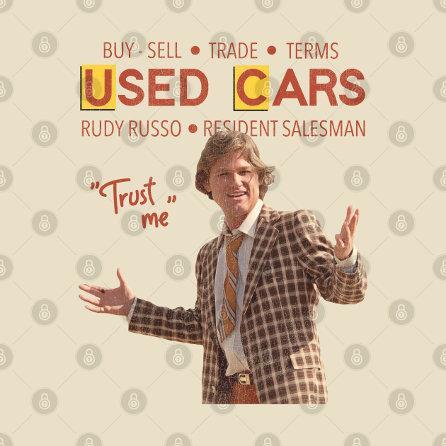 Rudy Russo Used Cars TShirt TeePublic