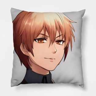 Brown Hair Anime Boy Pillow