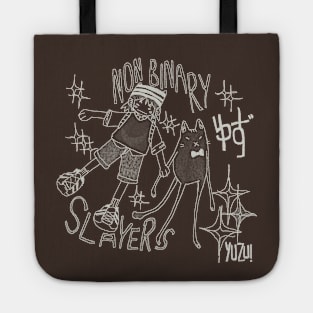 nonbinary slayer (dark) Tote