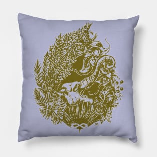 Ancient Elephant Golden Pillow