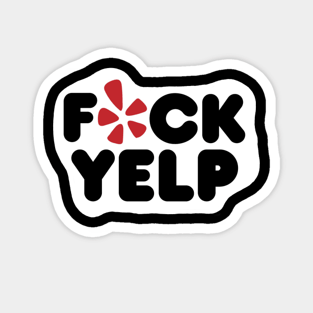 F Yelp Magnet by WatchTheSky