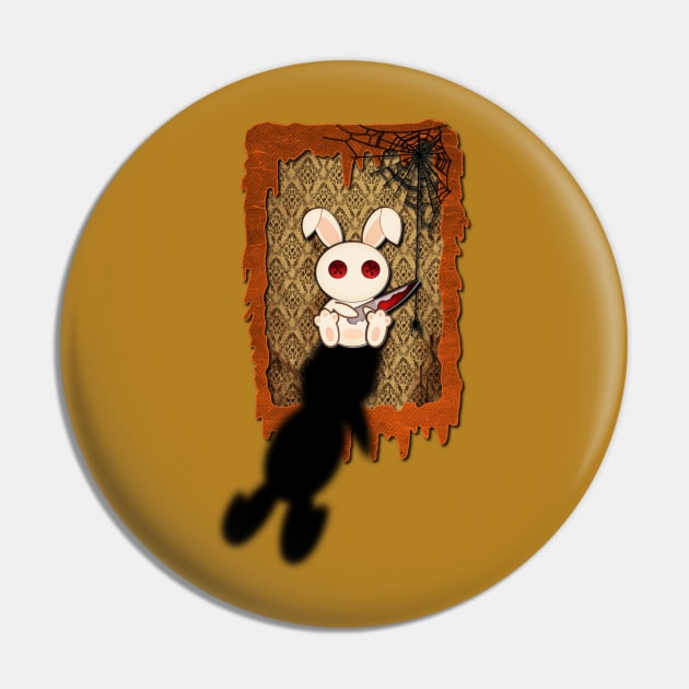 Killer bunny Pin by Warp9