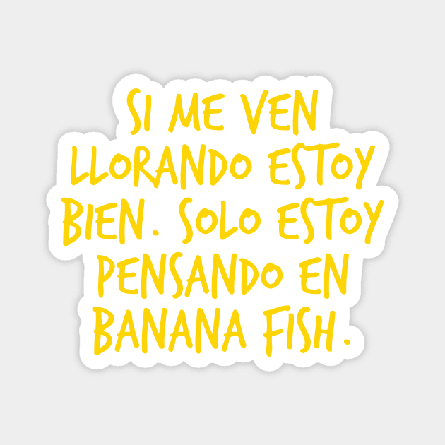 Llorando por Banana Fish Magnet by MykaAndSalmon