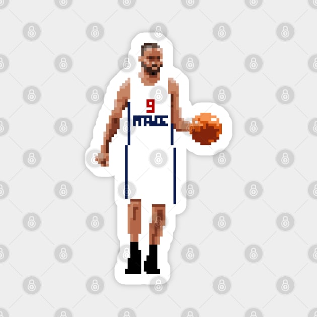 Tony Parker Pixel Dribble Magnet by qiangdade