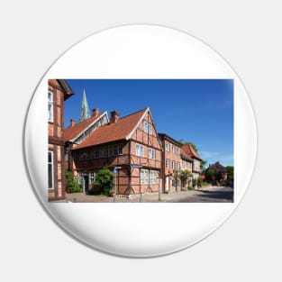 Historic half-timbered houses in Stolbergstrasse, Eutin Pin