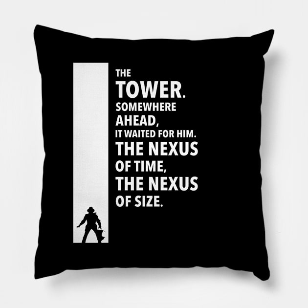 The Dark Tower Nexus white Pillow by Mandos92