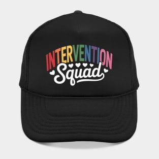 Intervention Teacher School Squad Intervention Specialist Hat