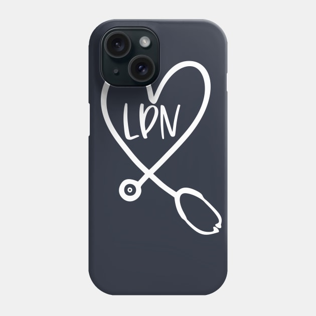 LPN Stethoscope Phone Case by Pink Anchor Digital