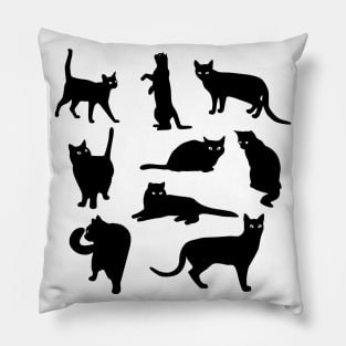 Cats Silhouettes Pillow