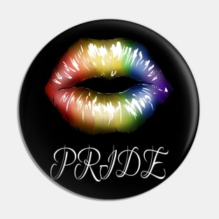 Pride Rainbow Lips Pin