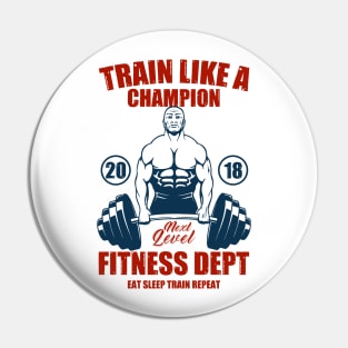 Train like a champion Pin