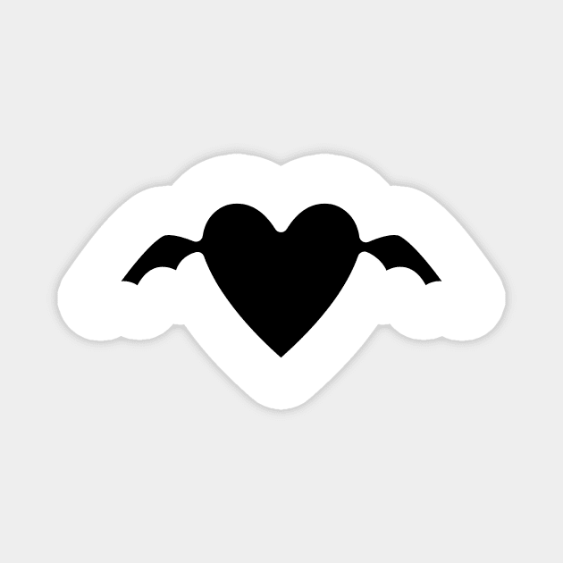 Cool Flying heart with wings Magnet by mydesignontrack
