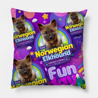 Norwegian Elkhound Puppy Pillow