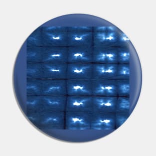 Indigo Shibori stars Pin