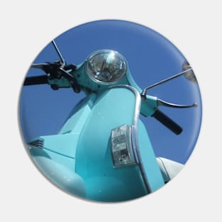 Blue Vespa Pin