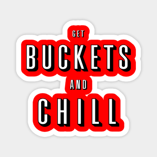 Basketball Lovers Get Buckets and Chill Magnet