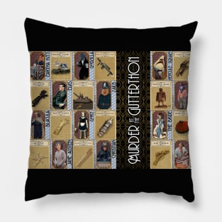 Murder at the Gutterthon Suspects Pillow