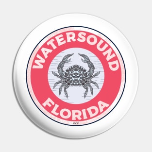 Watersound Florida Crab 30A 30 A Emerald Coast Walton County Pin