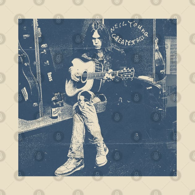 Neil Young - Blue Vintage Color by Campfire Classic