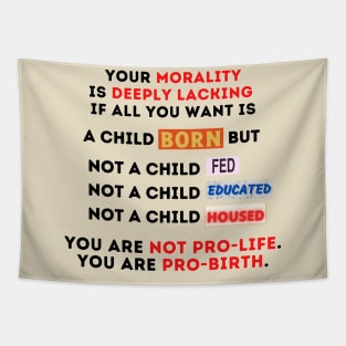 question your morality Tapestry