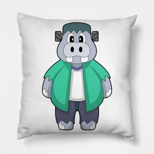 Hippo Halloween Pillow