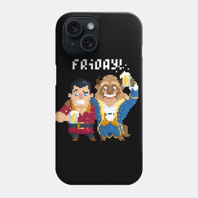 Beast and Gaston Phone Case by YayPixel