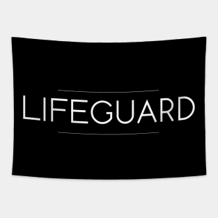 Lifeguard Minimalist Design Tapestry