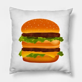 Hamburger T-shirt Pillow