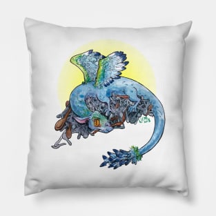 Spoon Hoarding Dragon Pillow