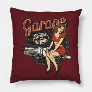 Garage Service and Repair Pillow