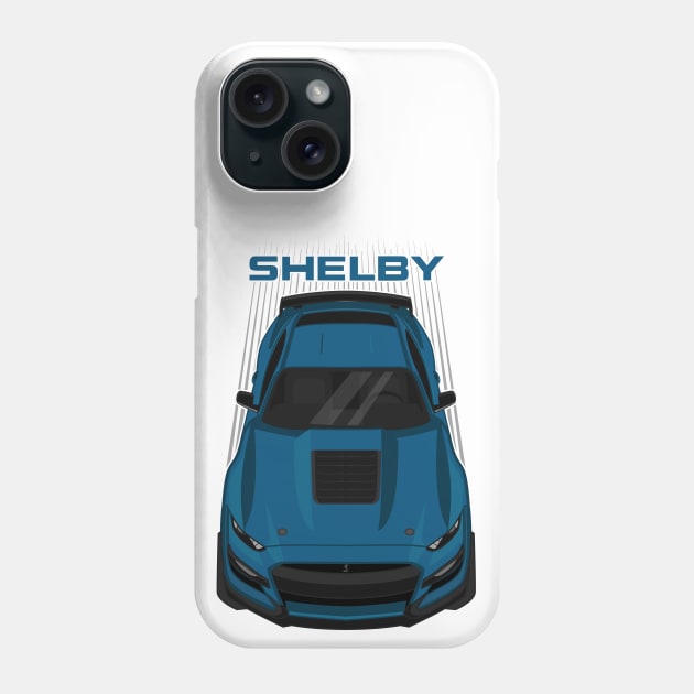 Ford Mustang Shelby GT500 2020-2021 - Ford Performance Blue Phone Case by V8social