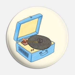 Vinyl Player Pin