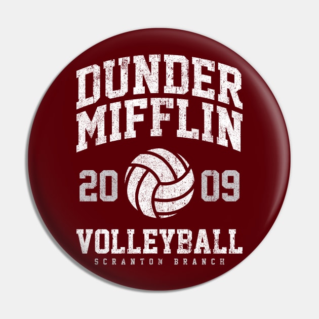 Dunder Mifflin Volleyball - Scranton Branch Pin by huckblade