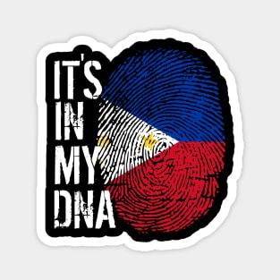 Philippines Flag Fingerprint My Story DNA Filipino Magnet