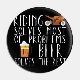 Motorcycle beer problems riding Pin