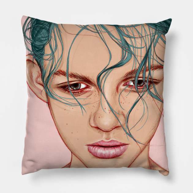 Swim Pillow by LauraOConnor