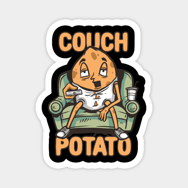 Couch Potato Magnet by Cosmo Gazoo