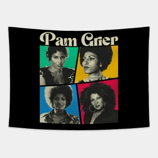 Pam Grier Comics White Tapestry