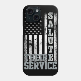 US Air Force T-Shirt Salute Their Service - Air Force Veteran Gift Phone Case