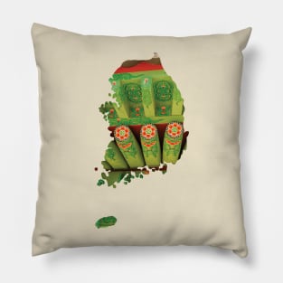 Dancheong South Korea Map Pillow