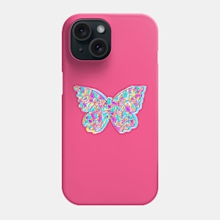 Lacy Butterfly Rose Cutout (rosy butterfly) Phone Case