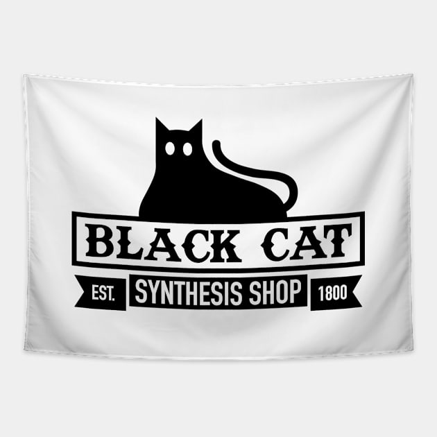 Black Cat Synthesis Shop Tapestry by inotyler