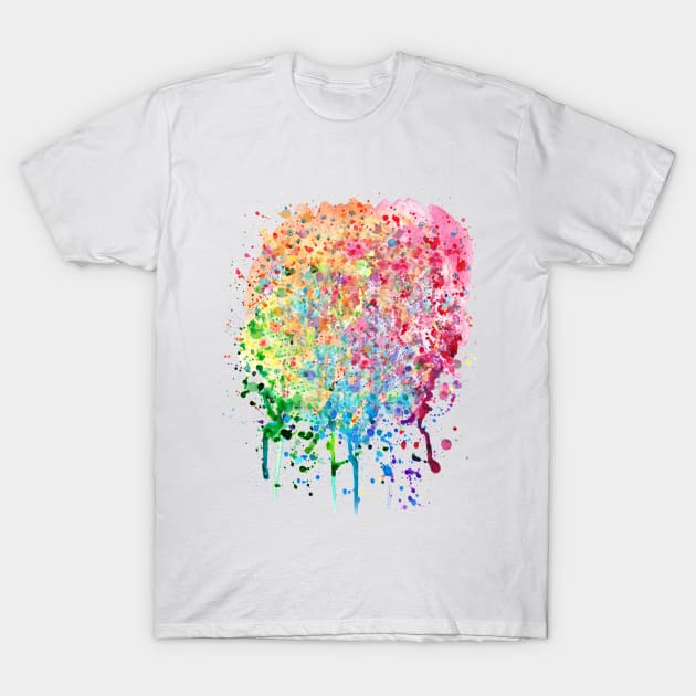 Colorful blobs of paint splatter' Men's T-Shirt