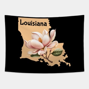 Louisiana Magnolia State Flower Tapestry