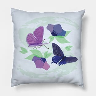 Butterflies and flowers Pillow