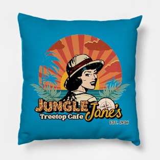 Jungle Jane's Treetop Cafe Pillow