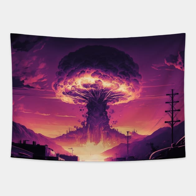 Nuclear Blast Fallout Tapestry by Nightarcade