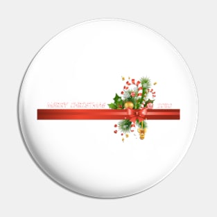 Merry Christmas Tshirt Pin