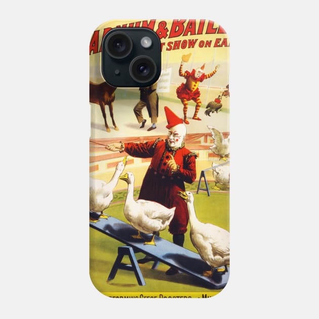 Vintage Advertising Poster USA The Barnum & Bailey Phone Case by vintagetreasure